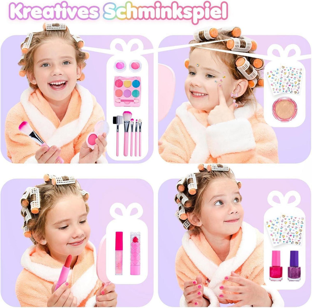 Makeup Adventskalender Mädchen 2024 Einhorn Weihnachten Geschenkset Kinder