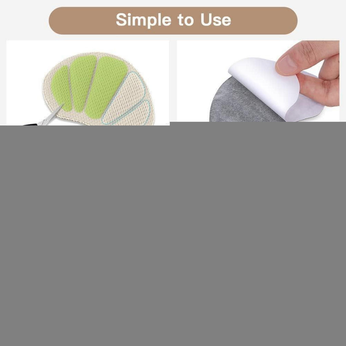 Fersen Reparatur Patches für Sneaker & Schuhe (6 Paar)