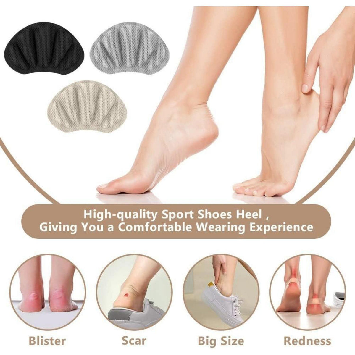 Fersen Reparatur Patches für Sneaker & Schuhe (6 Paar)
