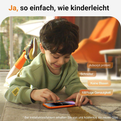 iPhone 15 Pro Panzerglas Full Screen 9H+ Bruchsicher Transparent 2
