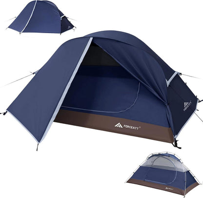 Forceatt Zelt 2-3 Personen 4 Jahreszeiten Camping Outdoor dunkelblau