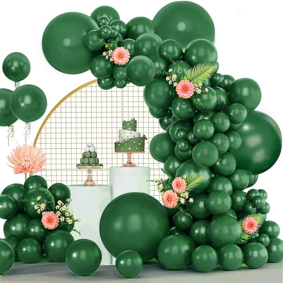 Grüne Luftballons 120er Set für Geburtstag Hochzeit Party