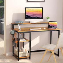 Schreibtisch mit Regal und Monitorständer, 100 x 50