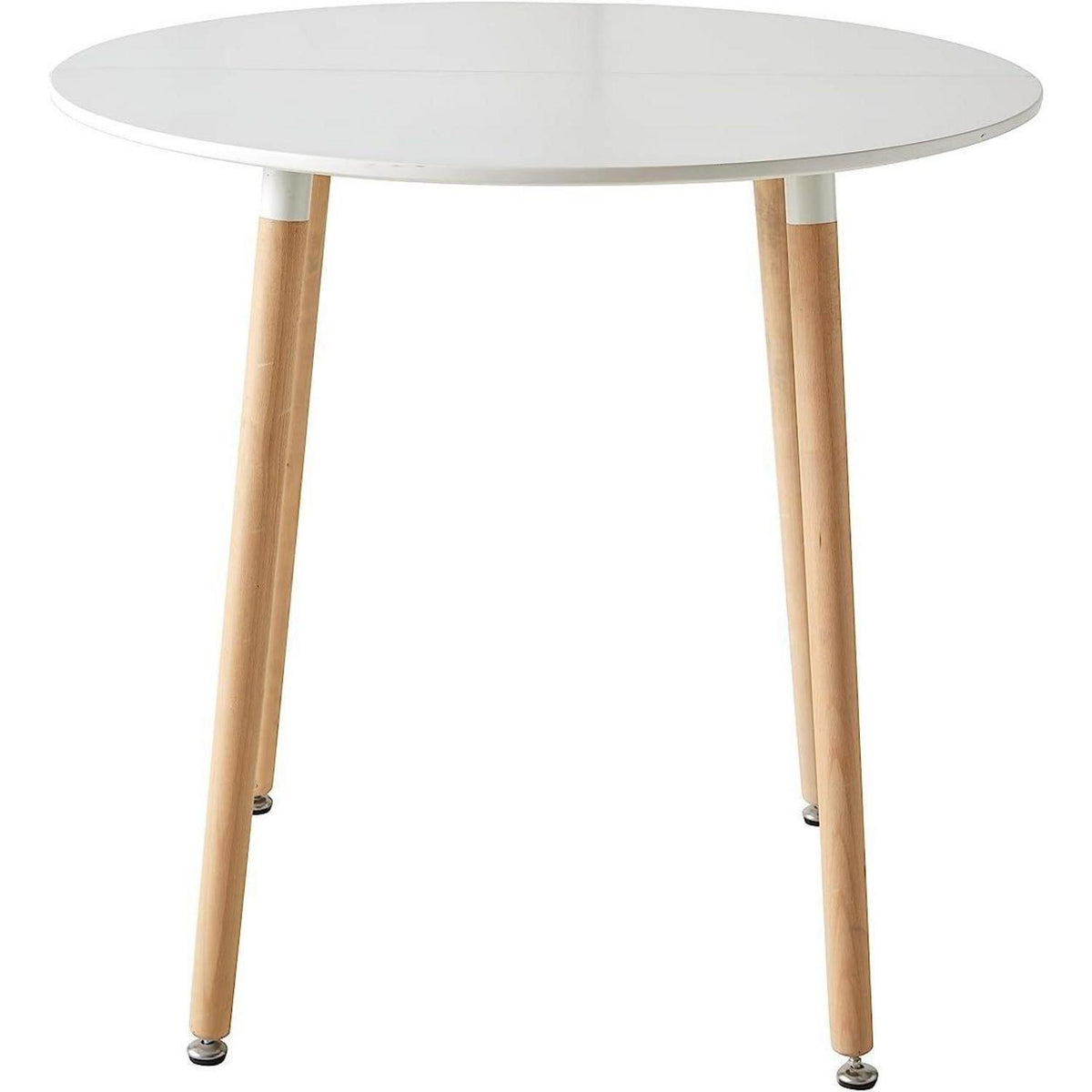 Moderner runder Esstisch weiß 80x80cm – Küchentisch für 2-4 Personen