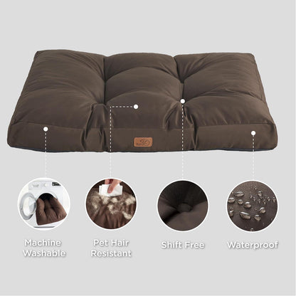 XXL Hundematratze 120x90cm waschbar, gepolstert, braun