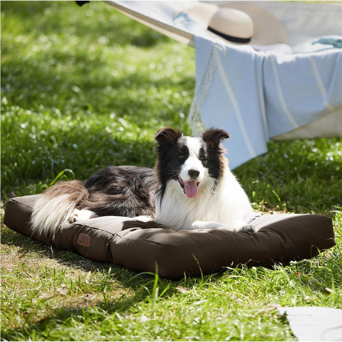 XXL Hundematratze 120x90cm waschbar, gepolstert, braun