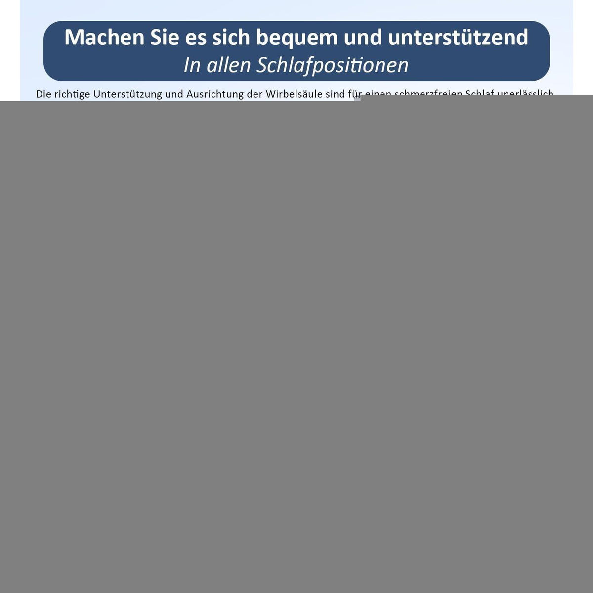 CPAP-Kissen für Seitenschläfer mit Nackenstütze, Memory Foam