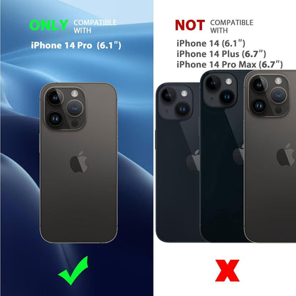 iPhone 14 Pro Hülle mit MagSafe, Kameraschutz, Dunkel Grün