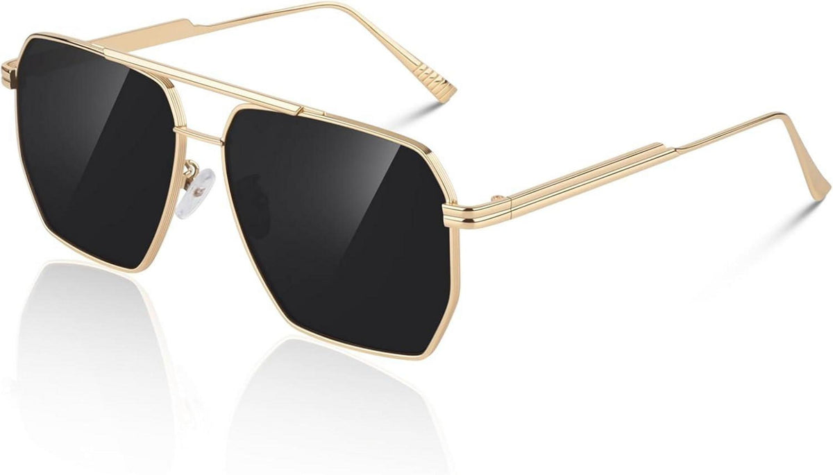 Sunier Polarisierte Retro Quadratische Vintage Sonnenbrille UV400