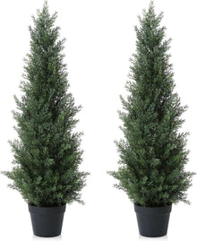 Künstlicher Zedernbaum 95 cm im Topf 2er Pack