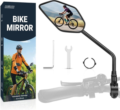 Fahrradspiegel E-Bike Links HD 360° Drehbar Klappbar Große