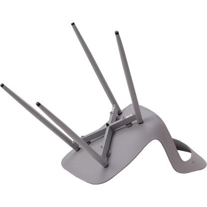 Moderner Esszimmerstuhl Set (8) – Grau & Grau | Skandinavisch, Ergonomisch