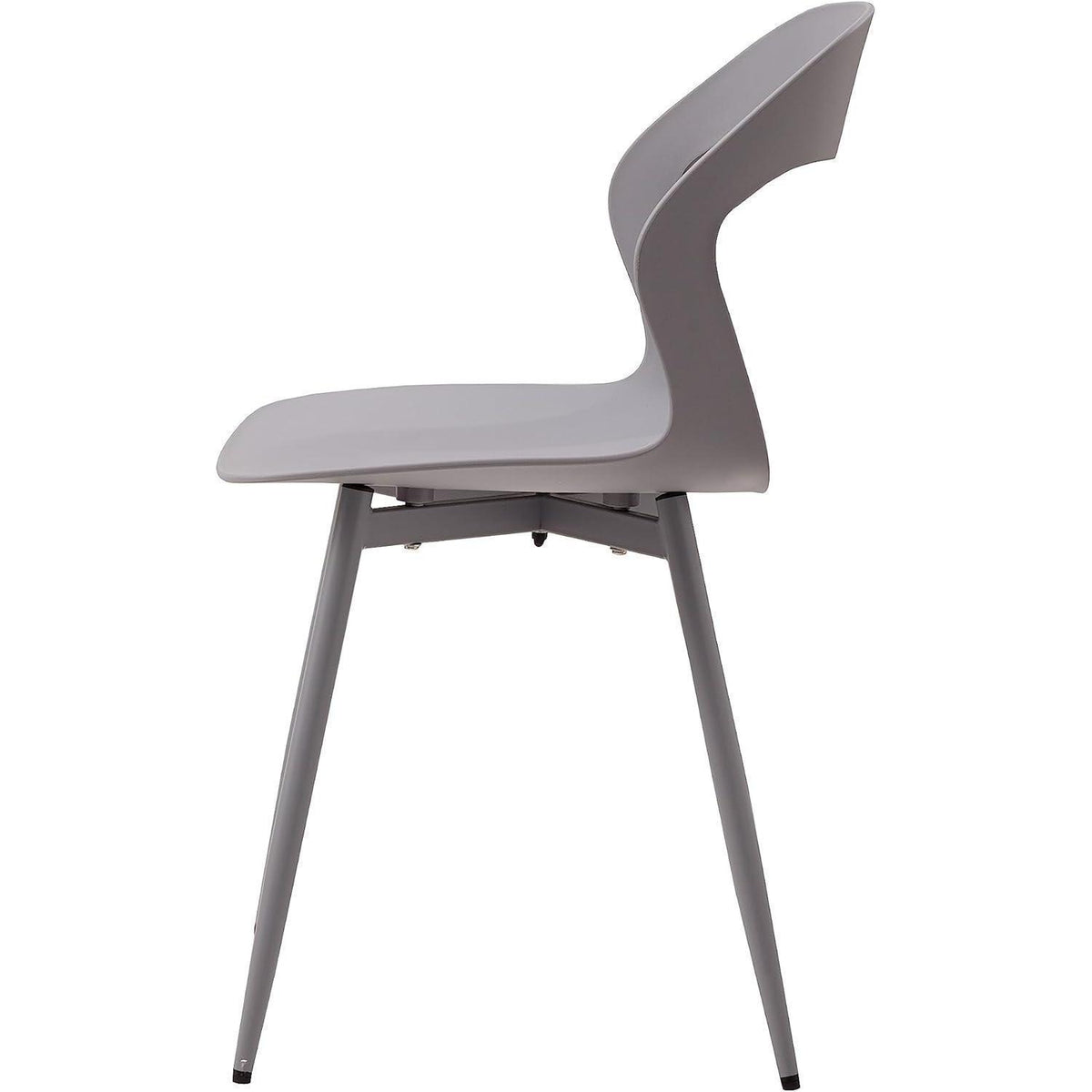 Moderner Esszimmerstuhl Set (8) – Grau & Grau | Skandinavisch, Ergonomisch