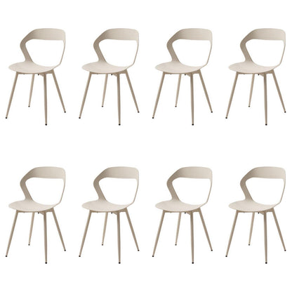 Moderner Esszimmerstuhl 8er-Set Beige – Skandinavischer Designstuhl