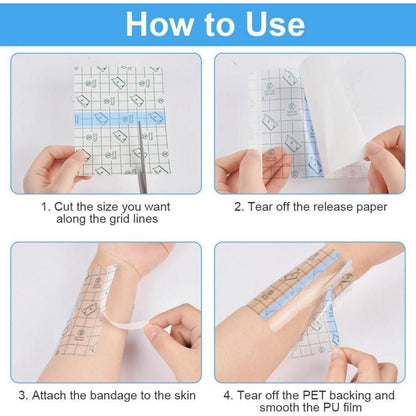 Tattoo Folie 3 Rollen – Wasserdichte Heilfolie für Tattoos