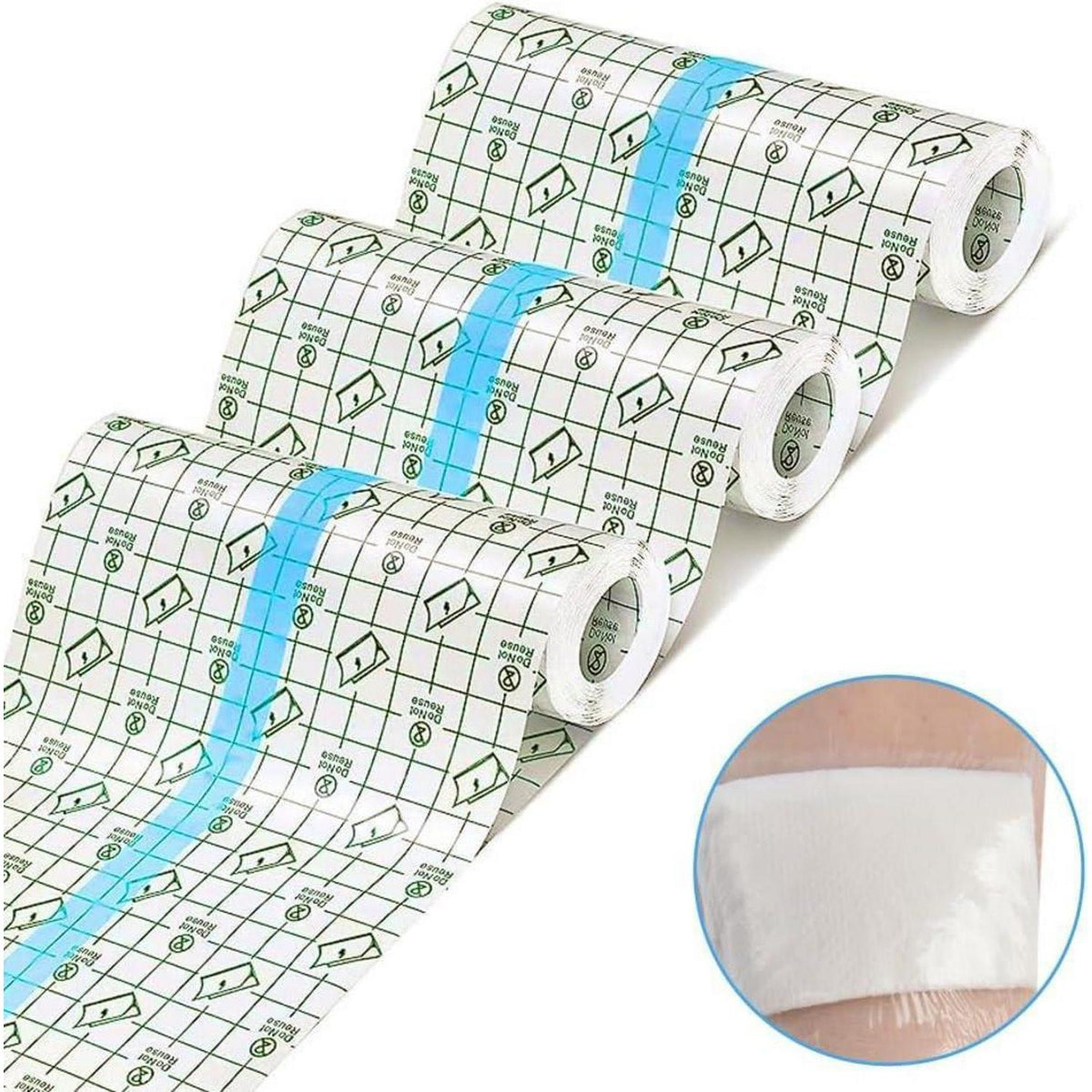 Tattoo Folie 3 Rollen – Wasserdichte Heilfolie für Tattoos