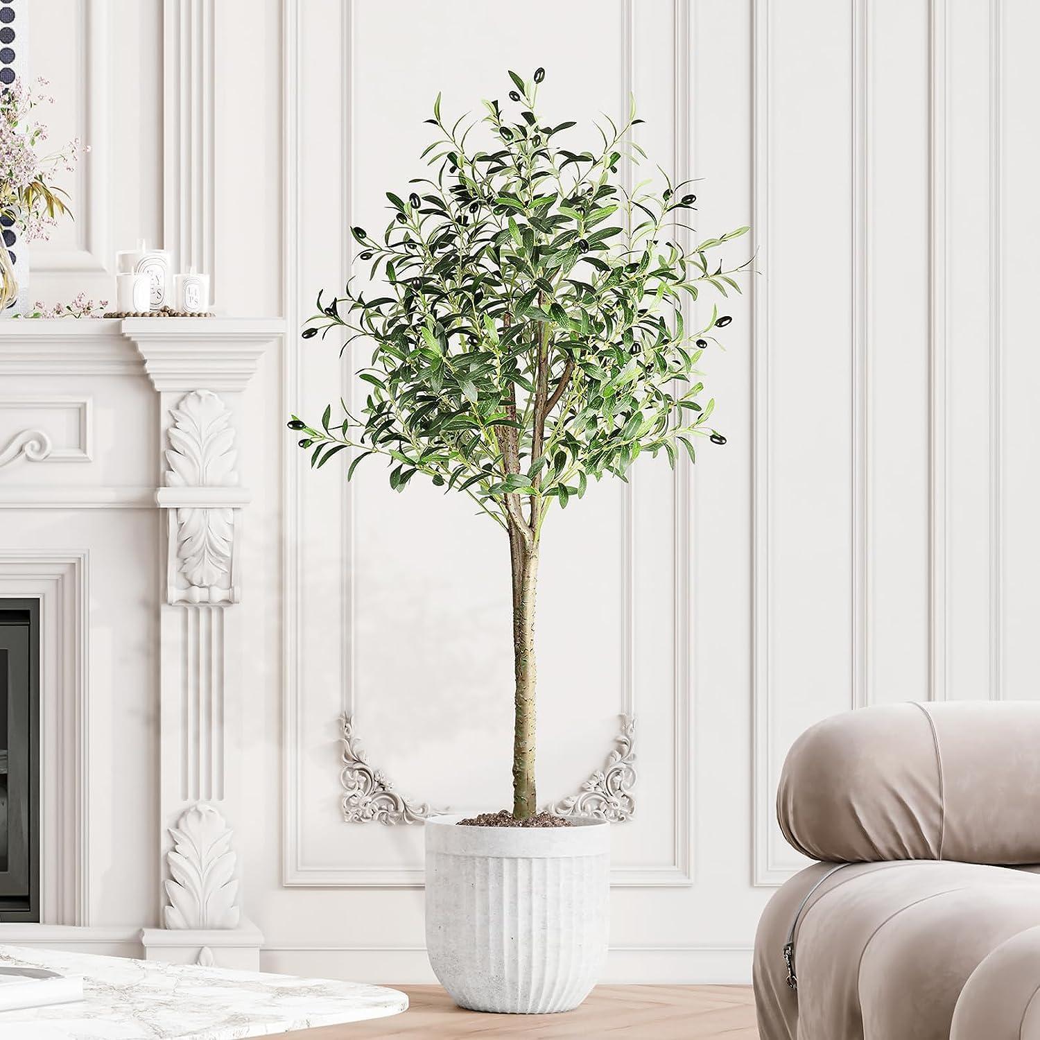 Künstlicher Olivenbaum 150cm groß Kunstbaum wie echt