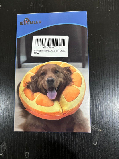 IEUUMLER Aufblasbare Halskrause Hund Leckschutz M Sunflower EU004