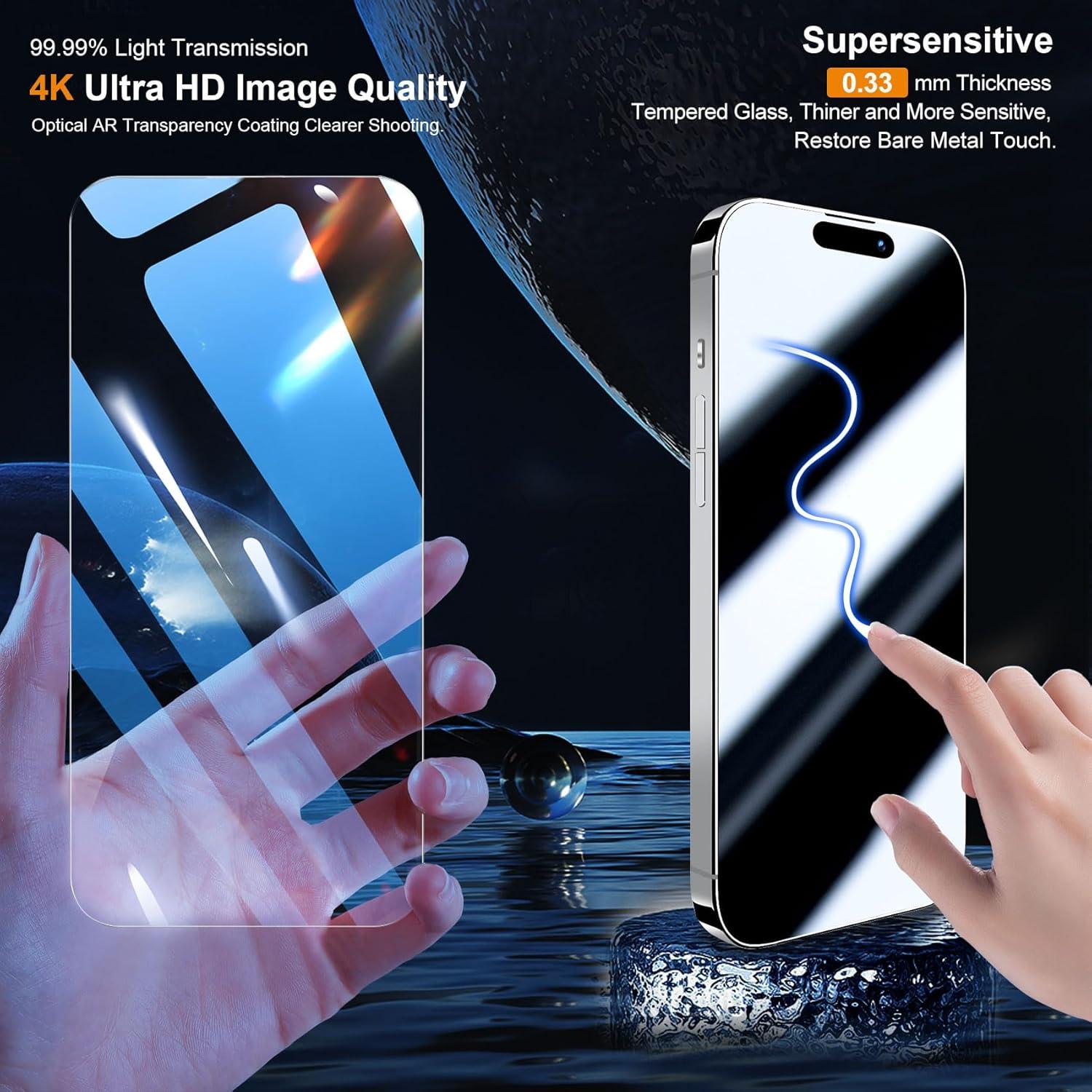 Panzer Schutz Glas iPhone 15 Pro 6,1 Zoll