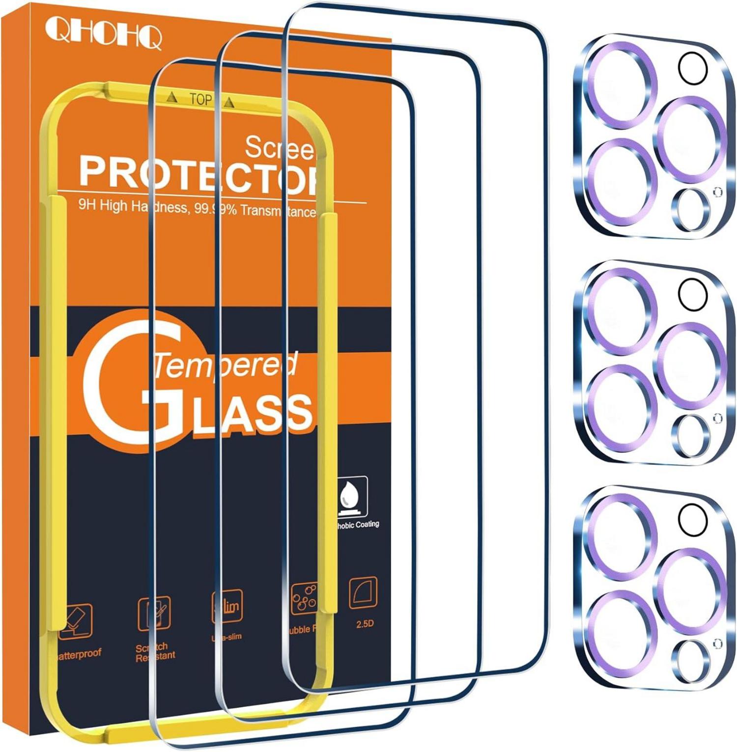 Panzer Schutz Glas Kameraschutz iPhone 15 Pro Max 6,7 Zoll