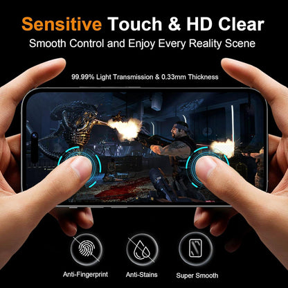 Sichtschutz Panzerfolie iPhone 15 Pro Kamera Schutz 9H Anti-Spähen
