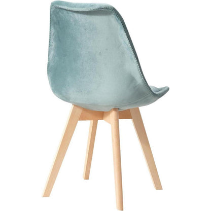 Patchwork Esszimmerstuhl-Set (8 Stühle, Gänsedaune Grün)