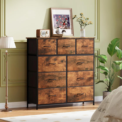 Kommode mit 9 Stoffschubladen – Schlafzimmer Organizer