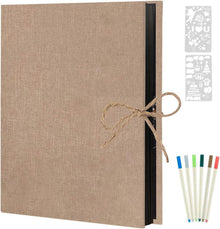 Selbstklebendes Fotoalbum 60 Schwarze Seiten für DIY Scrapbook