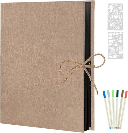 Selbstklebendes Fotoalbum 60 Schwarze Seiten für DIY Scrapbook