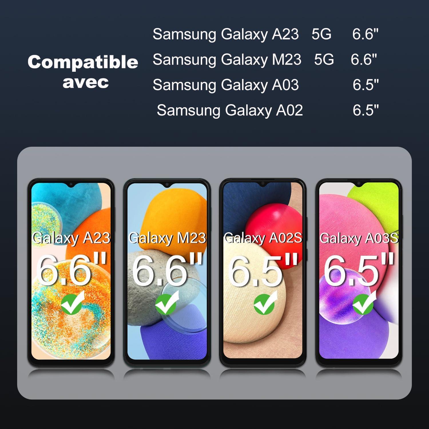 3er Pack Panzerglas Schutzfolie für Samsung Galaxy A23 5G/4G