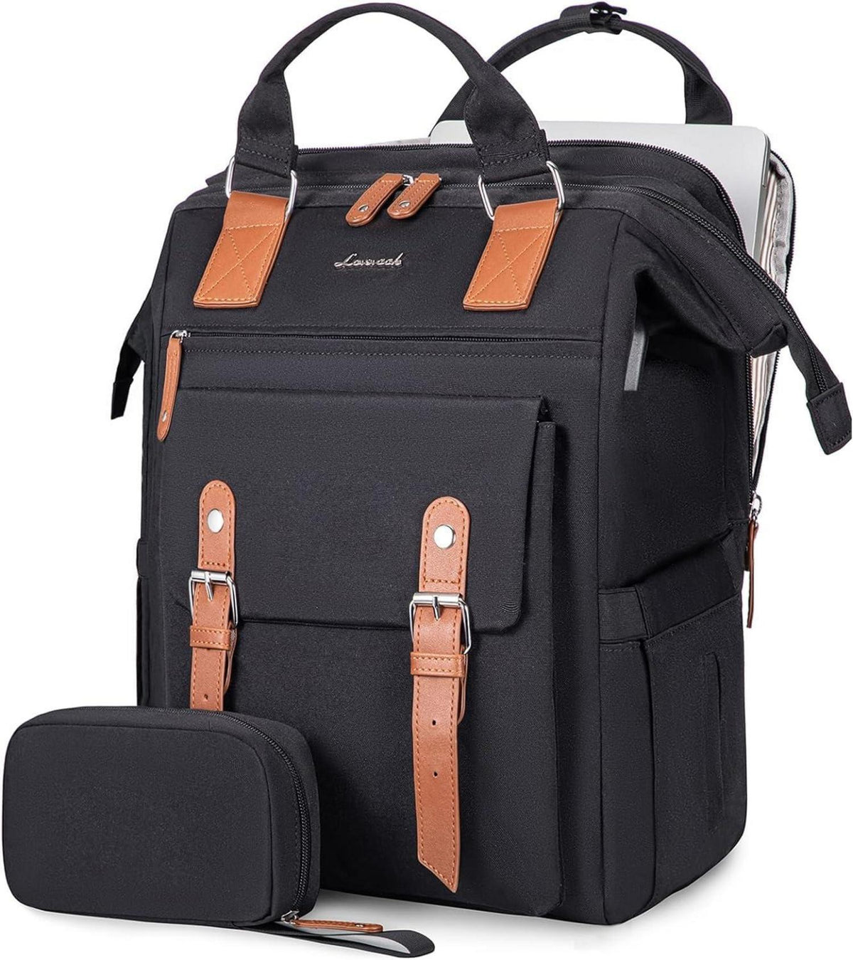 Rucksack Damen 15,6 Zoll Laptop Schulrucksack Mädchen Wasserdicht