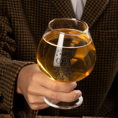 Bierkrug Glas Bambus Untersetzer Geschenk Beste Opa 17OZ