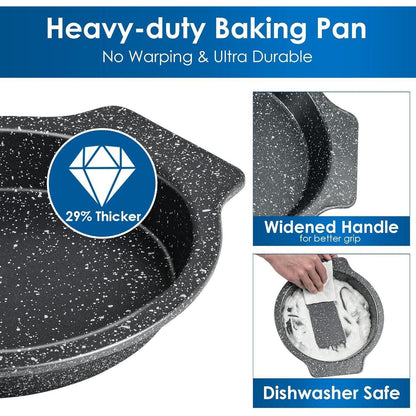 Antihaft Backformen Set 7-teilig Backen Brot Kuchen Muffins