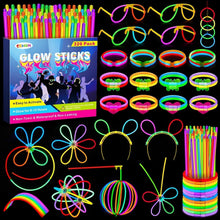 326 Stück Neon Party Knicklichter mit 176 Verbindern