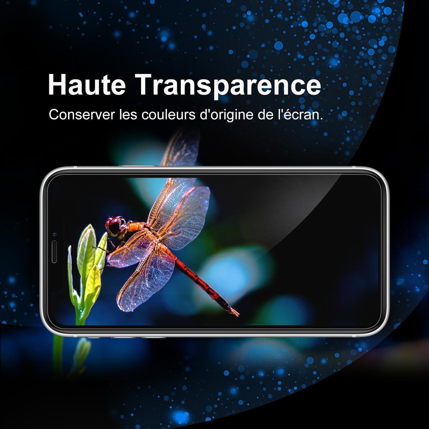 Panzer Schutzfolie für iPhone 11 XR, 2er Set Ultra Transparent 9H Härte