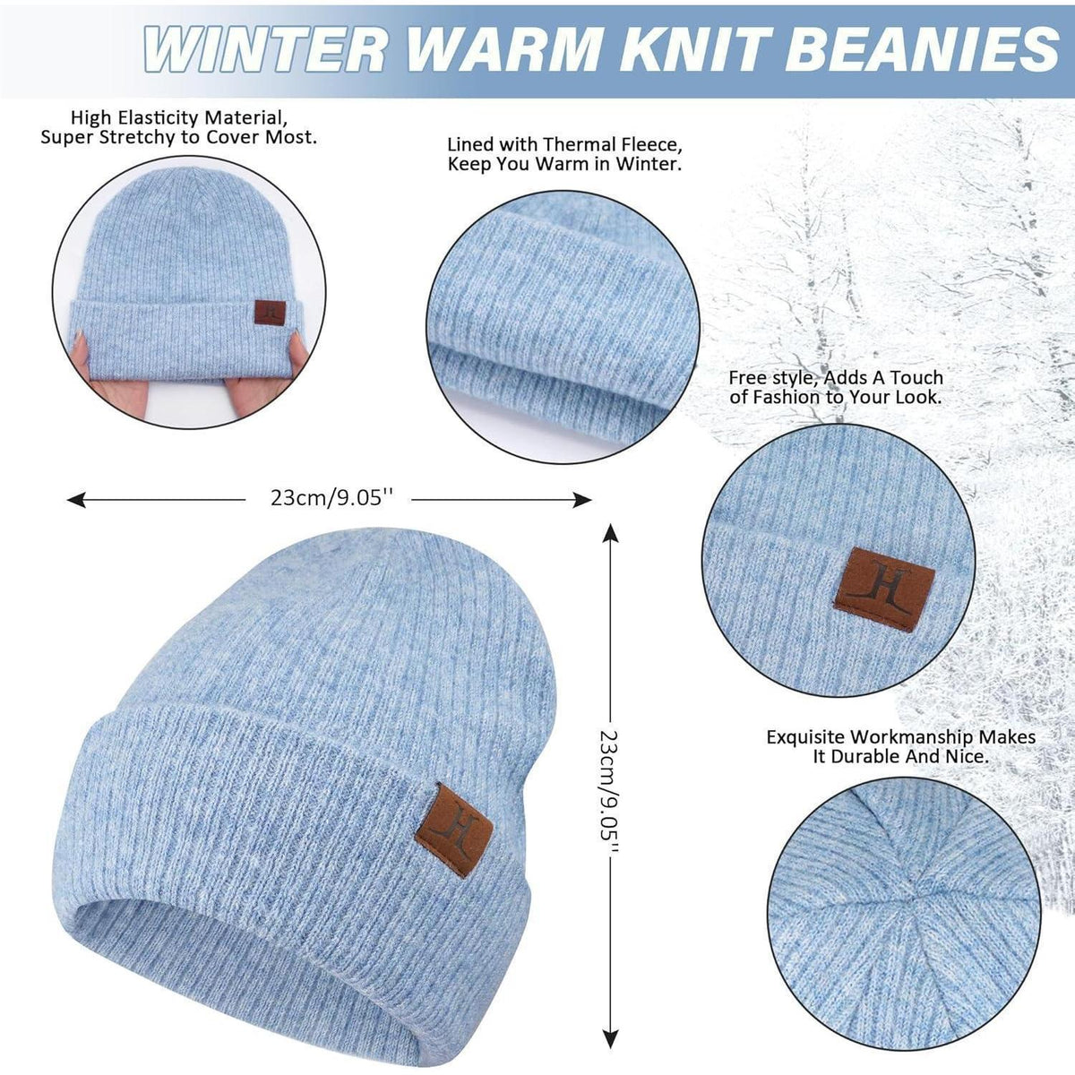 Unisex Winter Mützen & Schal Set – Warm & Stylisch