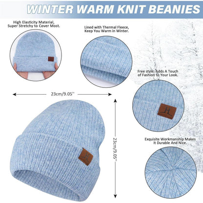 Unisex Winter Mützen & Schal Set – Warm & Stylisch