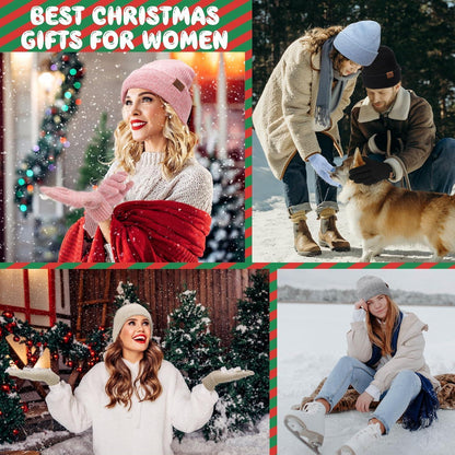 Unisex Winter Mützen & Schal Set – Warm & Stylisch