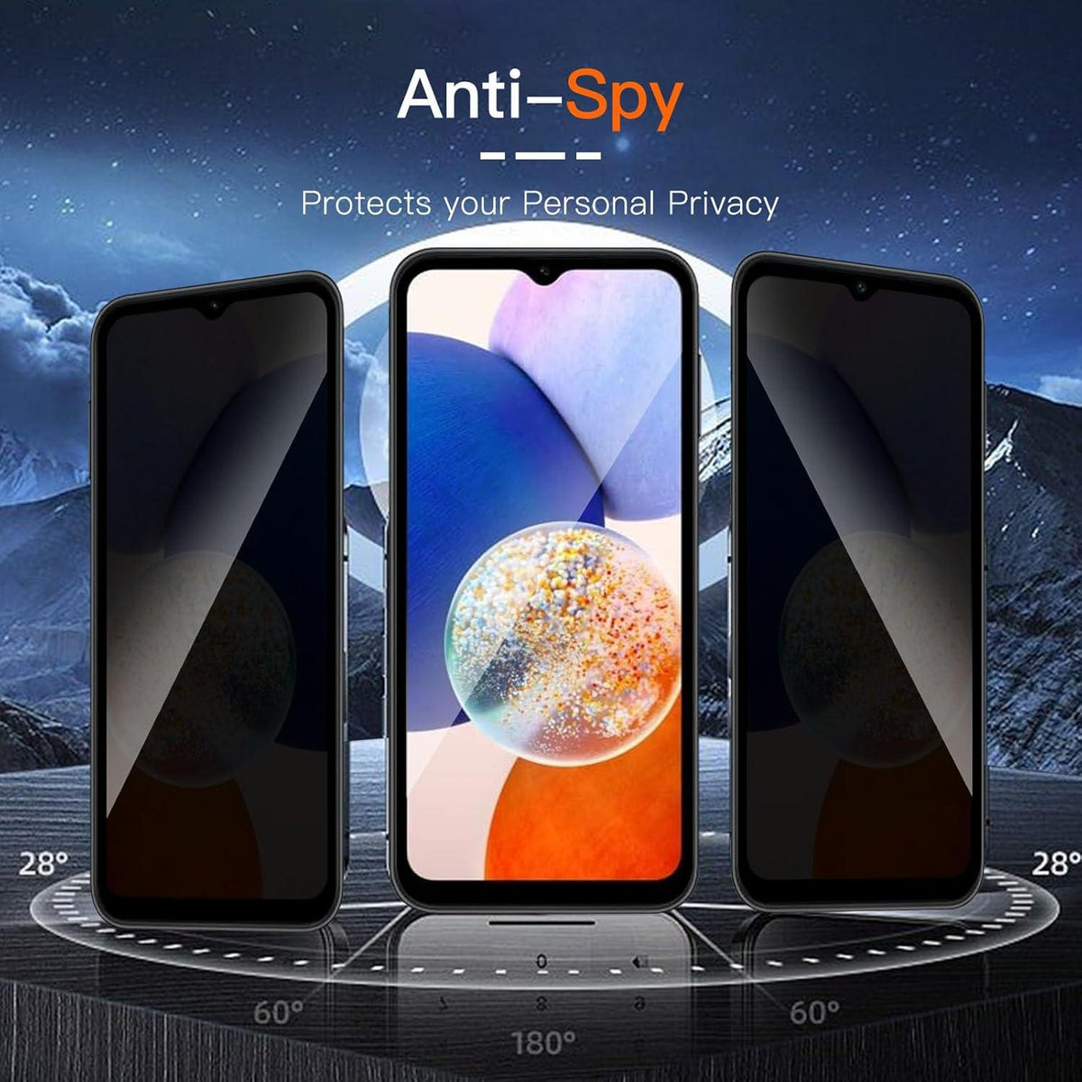 Wayneer Sichtschutzfolie für Samsung Galaxy A14 5G/ A14 4G - 2er Set