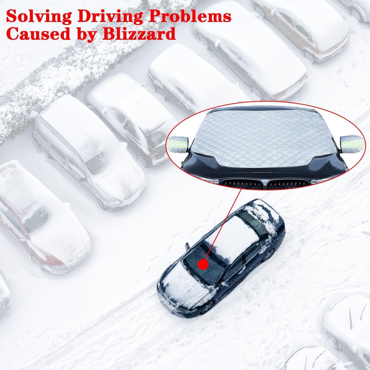 Frontscheibenabdeckung Winter Autoscheibe Frostabdeckung Magnete