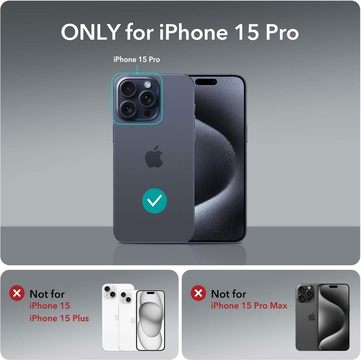 iPhone 15 Pro Hülle Klar Silikon Dünn Stoßfest