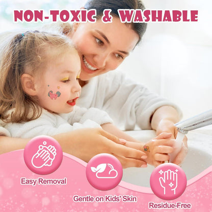 Anpro Kinder Schminkset Mädchen 41-teilig waschbar Geschenke
