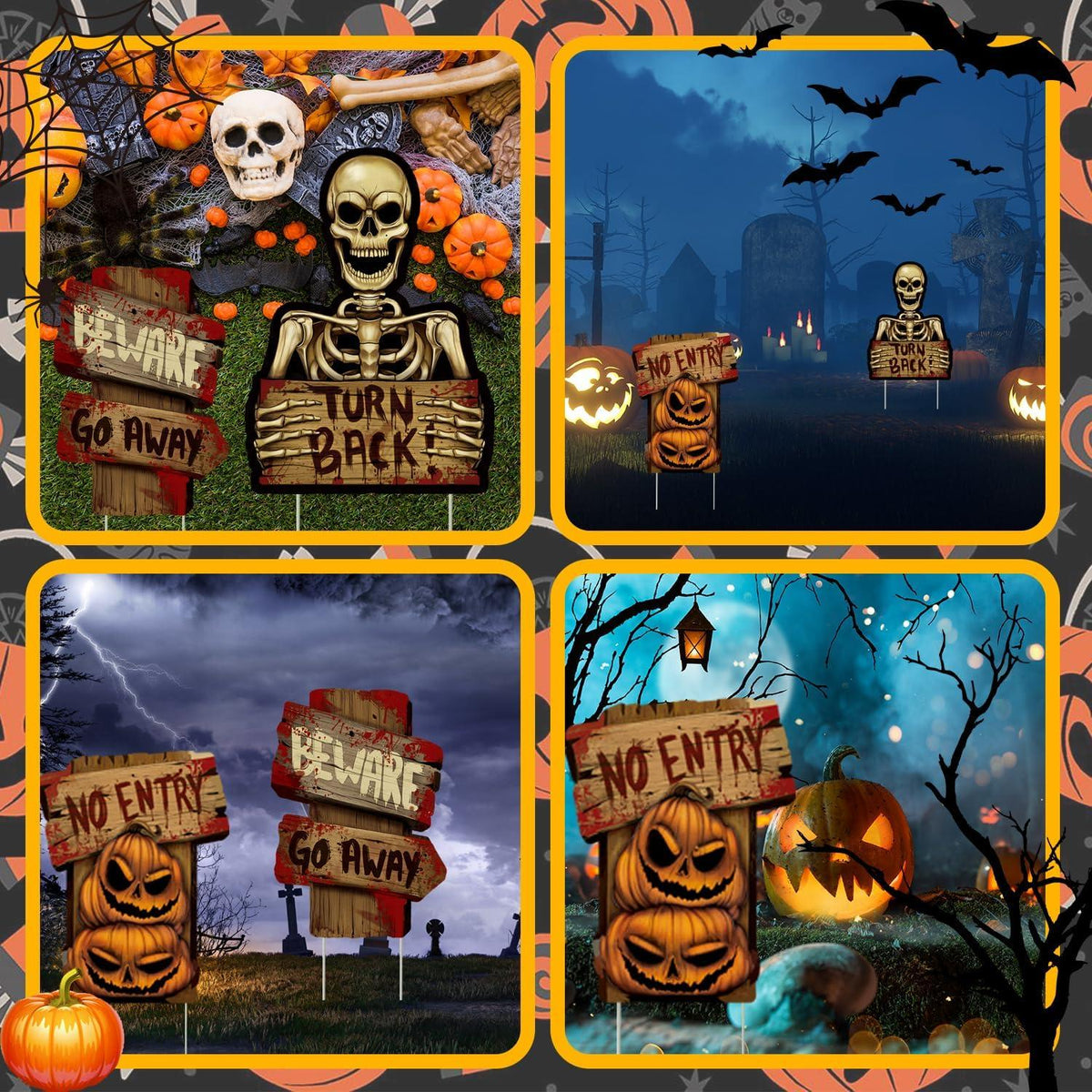 Halloween Deko Garten Grabsteine für Spukhaus & Friedhof