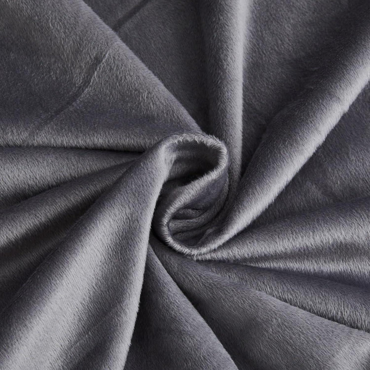 Kuschelbettwäsche Grau 220x240cm - Flauschig & Warm