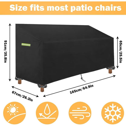 Gartenbank Abdeckung Wasserdicht 165x67x65/91cm Schutzhülle