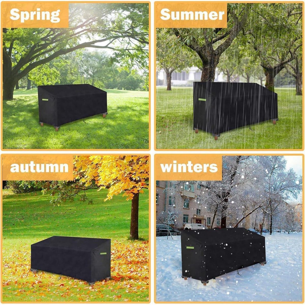 Gartenbank Abdeckung Wasserdicht 165x67x65/91cm Schutzhülle
