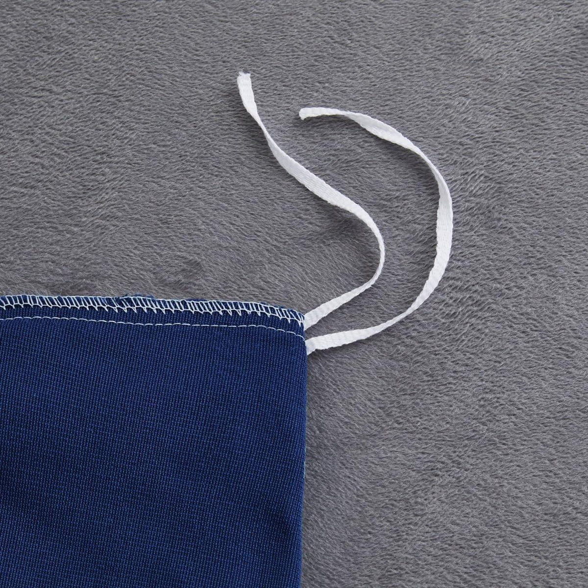 Winter Bettwäsche 220x240cm - Marineblau, Grau, Blau & Coral Fleece