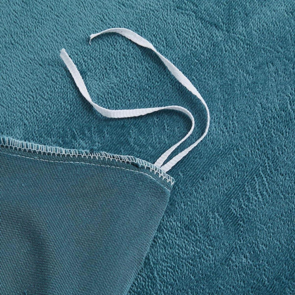 Flauschige Fleece Bettwäsche Set 220x240 Hellblau