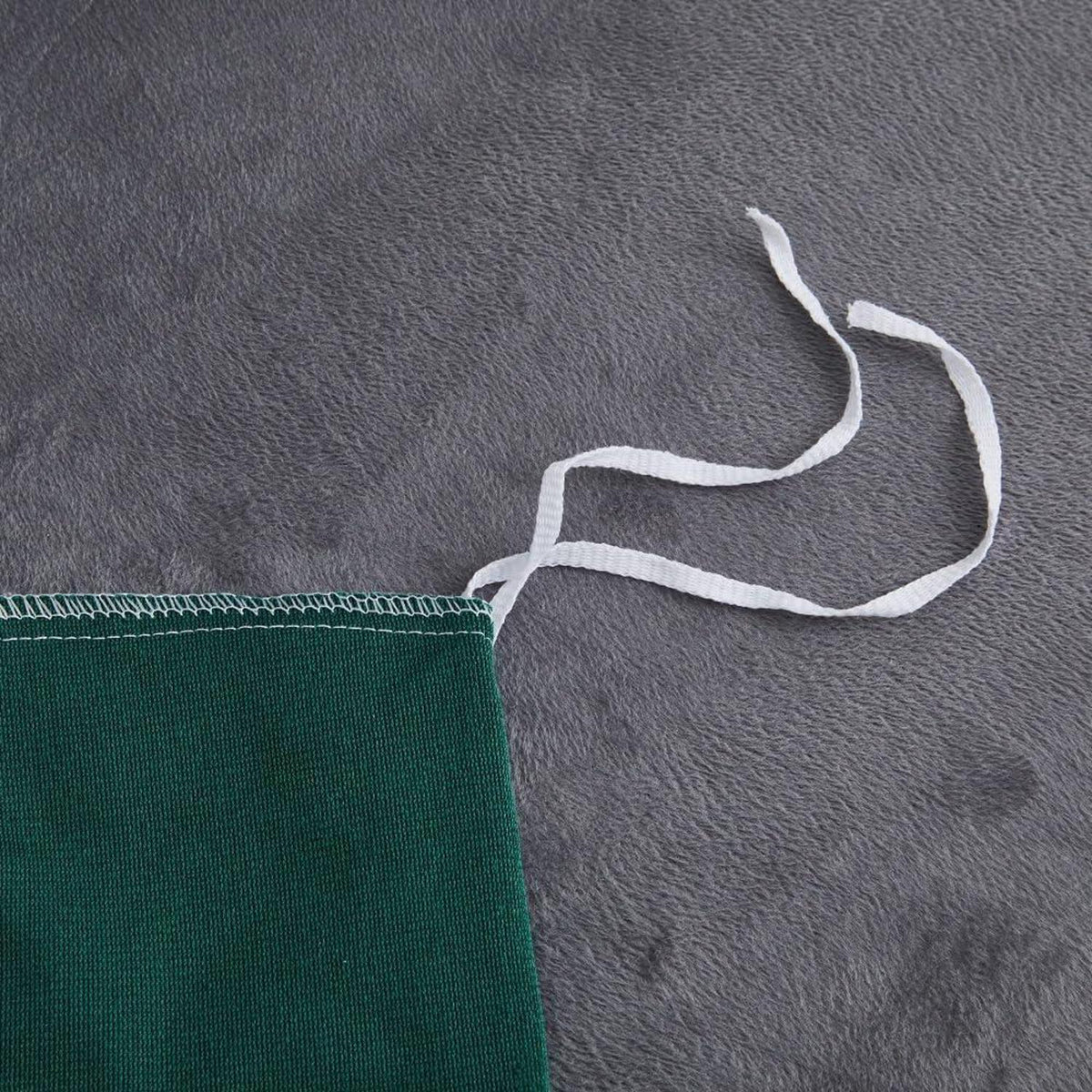 Warme Winter Bettwäsche 220x240cm Grün Fleece Plüsch