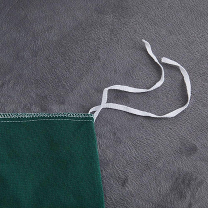 Warme Winter Bettwäsche 220x240cm Grün Fleece Plüsch